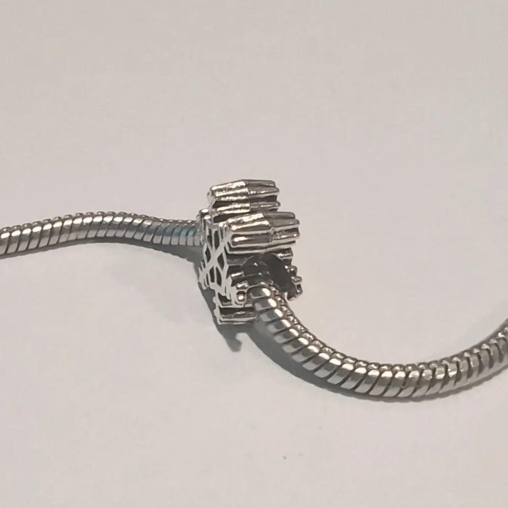 Silver‎ Snowflake Charm for Pandora Style Bracelet
